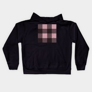 Pink and Black Buffalo Check Kids Hoodie